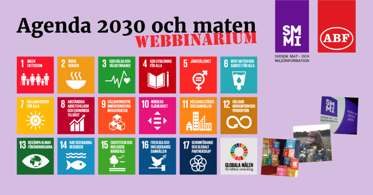 Gratis webbinarium om Agenda 2030 och maten 16 maj